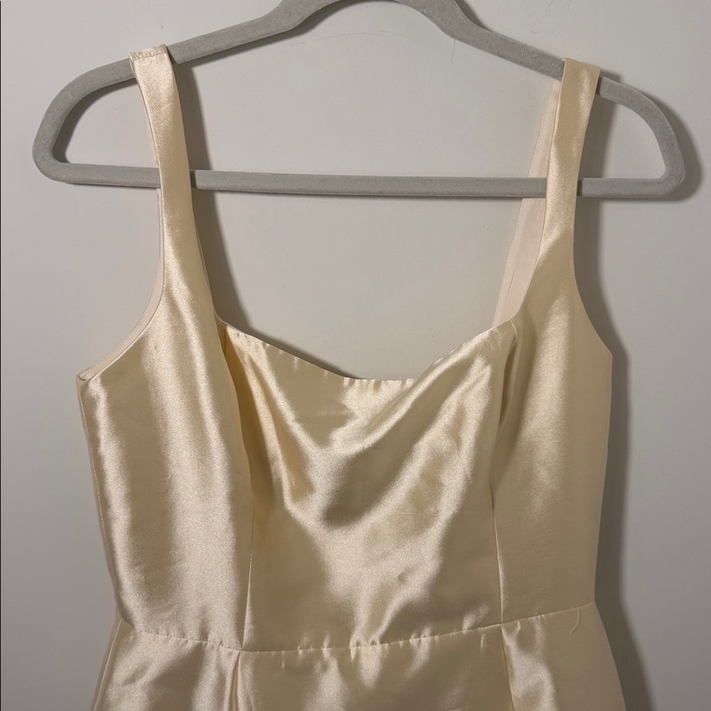 Reformation Cream Square-Neck Mini Dress - Picture 7 of 14